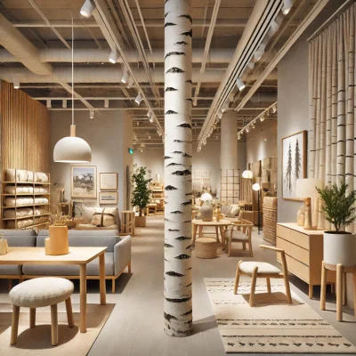 DALL·E 2025-01-01 19.03.19 – Interior design of a modern store blending American and Swedish cultures, featuring birch wood furniture. The store has a minimalist, Scandinavian-ins DALL·E 2025-01-01 19.03.19 - Interior design of a modern store blending American and Swedish cultures, featuring birch wood furniture. The store has a minimalist, Scandinavian-ins
